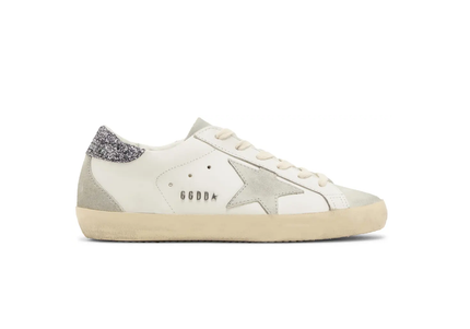 Golden Goose Wmns Superstar 'White Grey Glitter' - DripDrip Balkan