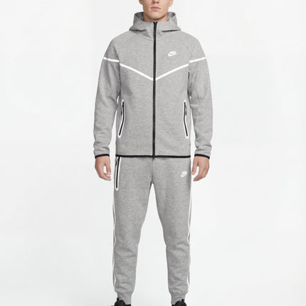 Nike Tech Fleece Grey Reflective Full Zip Windrunner Tracksuit - DripDrip Balkan