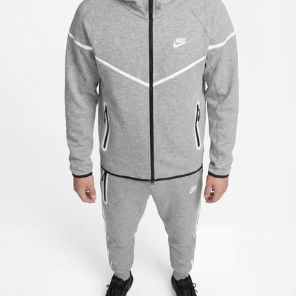 Nike Tech Fleece Grey Reflective Full Zip Windrunner Tracksuit - DripDrip Balkan