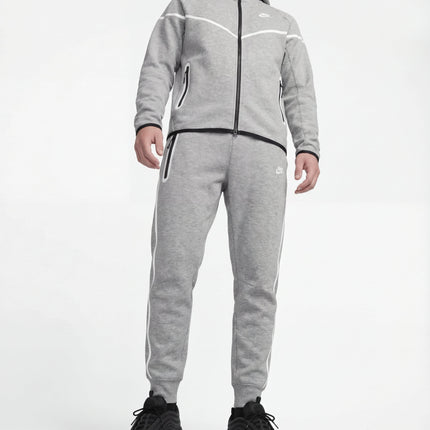 Nike Tech Fleece Grey Reflective Full Zip Windrunner Tracksuit - DripDrip Balkan